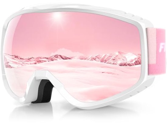 Skibril voor Dames en Heren - Antifog, UV Bescherming, Compatibel met Helm - Ideaal voor Skiën en Snowboarden