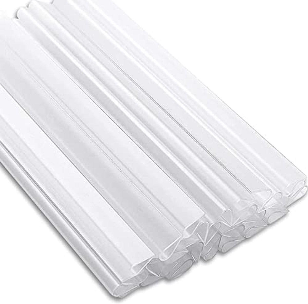 PVC Bevestigingsclips voor Inkijkbescherming - 30 Stuks - Transparante Klemrails voor Hekw