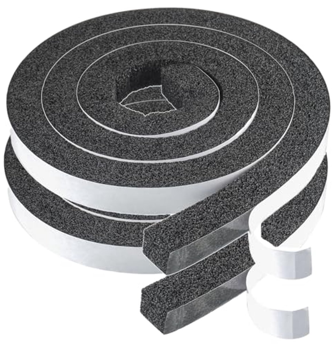 Zelfklevende schuimrubberen afdichtingstape voor raamdeuren - 25 x 25 mm, 4 m