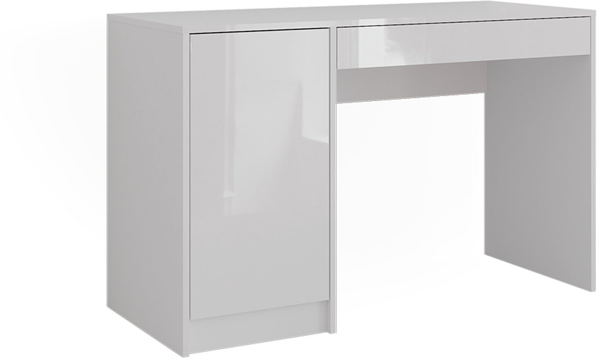 Vicco Sherry Kaptafel – 119.8 cm Wit/wit hoogglans