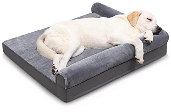 Bedsure Orthopedisch Hondenbed Ergonomische Hondenbank - 89x63 Cm Hondenbank Met Eivormig