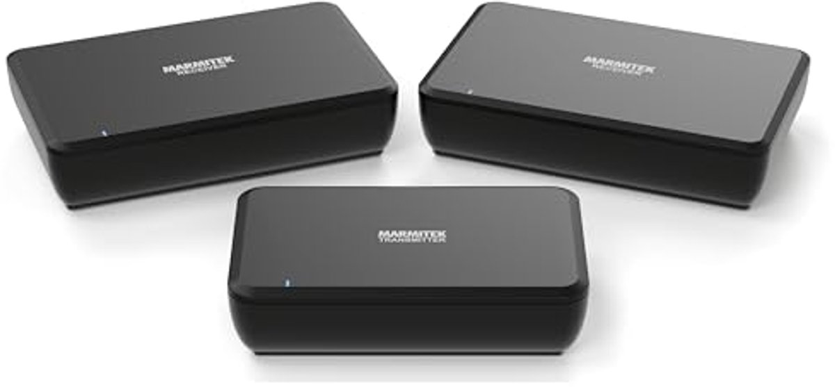 Draadloze Audiozender voor Speakers - Verbind Twee HiFi Speakers Draadloos - 1 Zender / 2 Ontvangers (50W RMS)