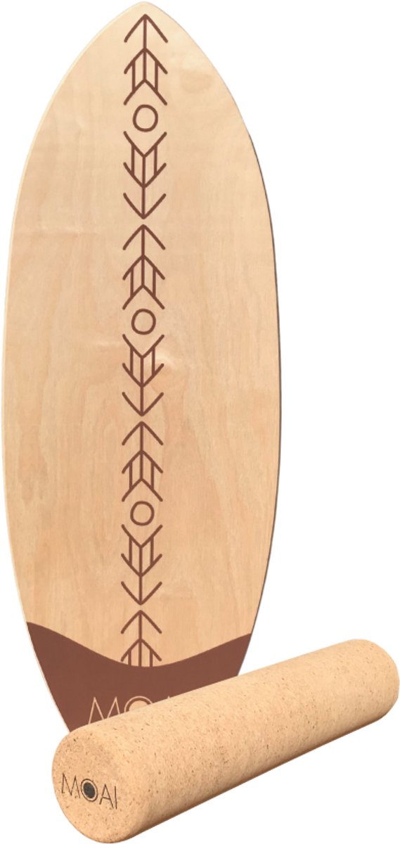 MOAI - Balance Board - Kahuna - evenwichtsoefening - esdoornhout