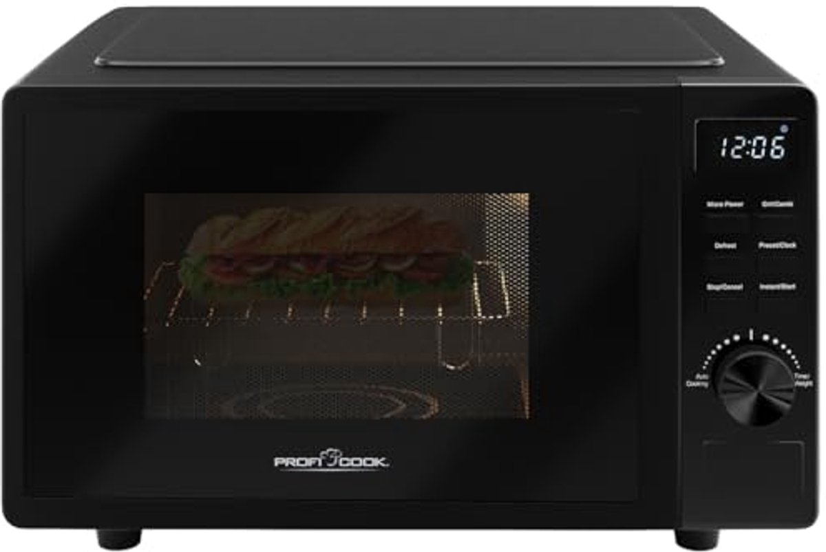 Magnetron met Grill 20L - Draaipleateloze Magnetron met Timer en Ontdooifunctie