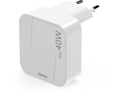 Hama 40W GaN Snellader - USB-C PD - mini - Wit