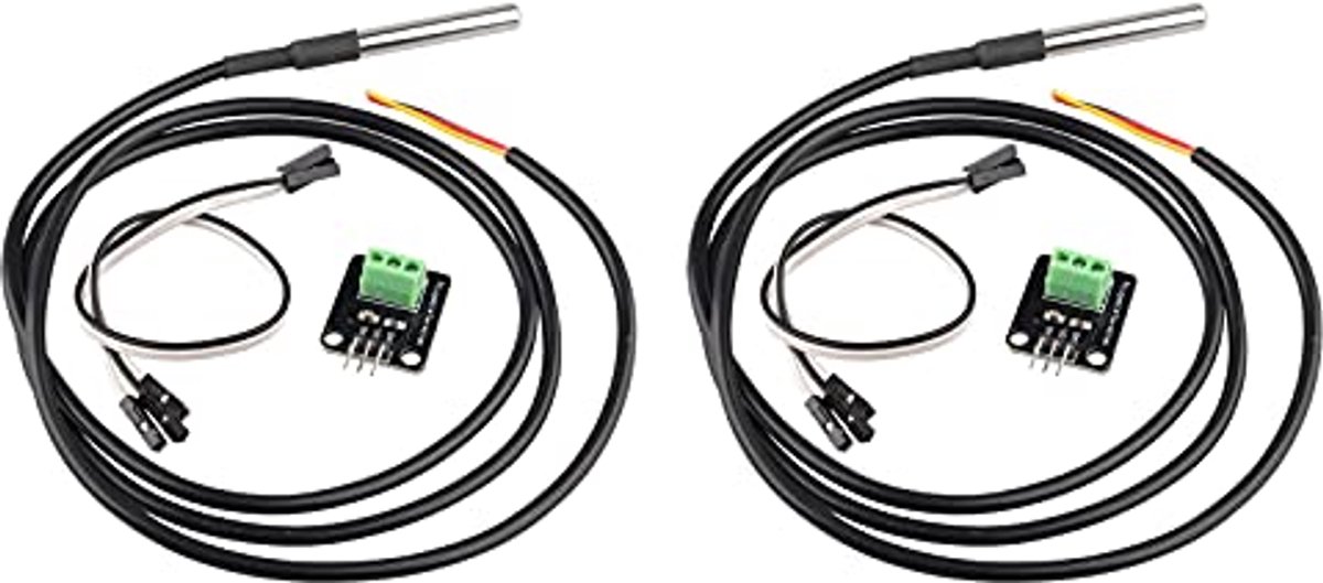 Temperatuursensor Kit 18B20 - Waterdicht, Compatibel met Arduino en Raspberry Pi