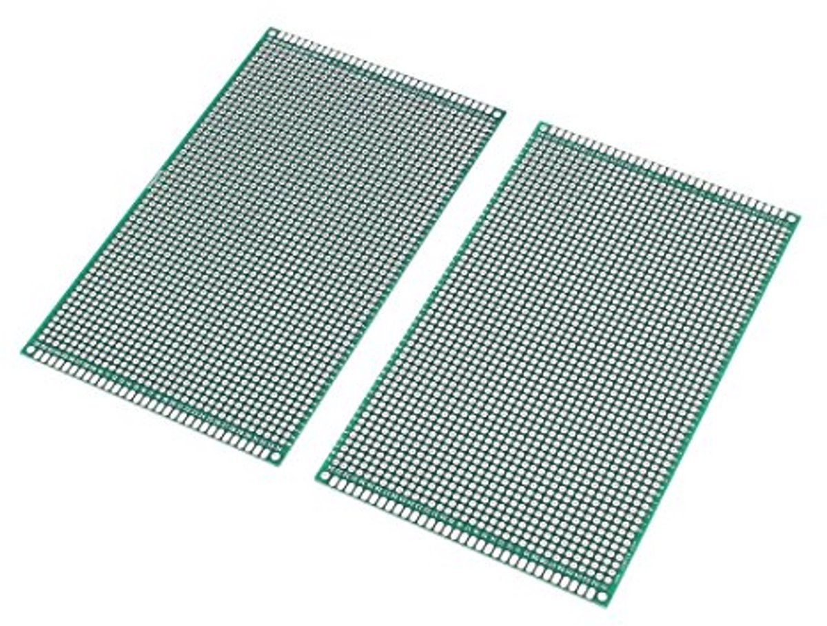 Universele Printplaat 9 x 15 cm - 2 Stuks voor Doe-Het-Zelf Solderen