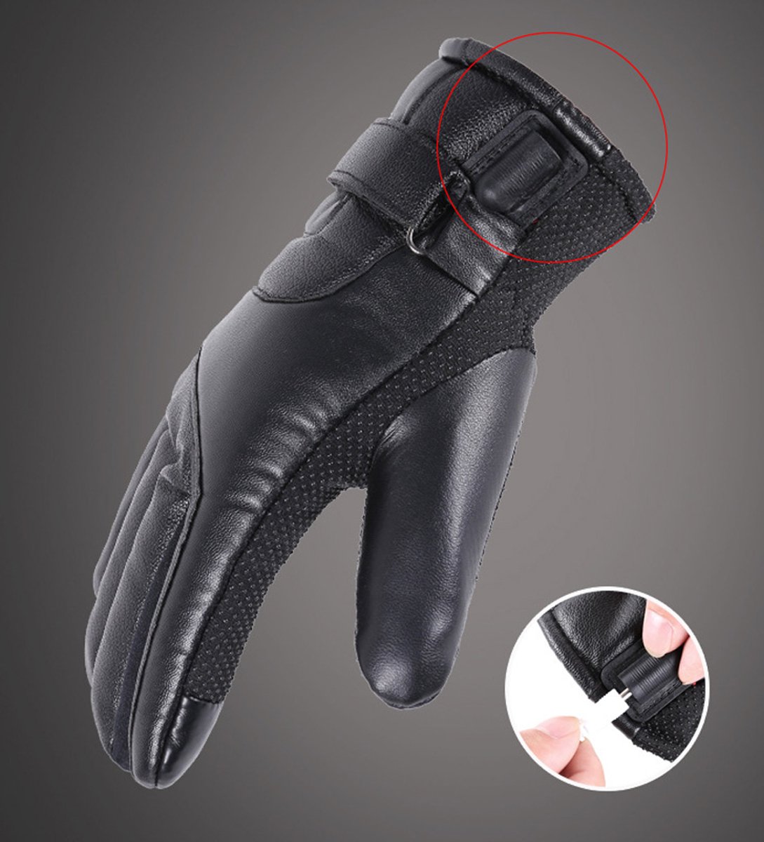 1-paar USB verwarmde handschoenen - Touchscreen handschoenen - Warme winterhandschoenen - Batterij niet inbegrepen - Plug and play - Perfect voor fietsen, wandelen, bergbeklimmen, autorijden, kamperen, vissen of buitenavonturen - Zwart — cadeau in Sport & Outdoor - foto 2