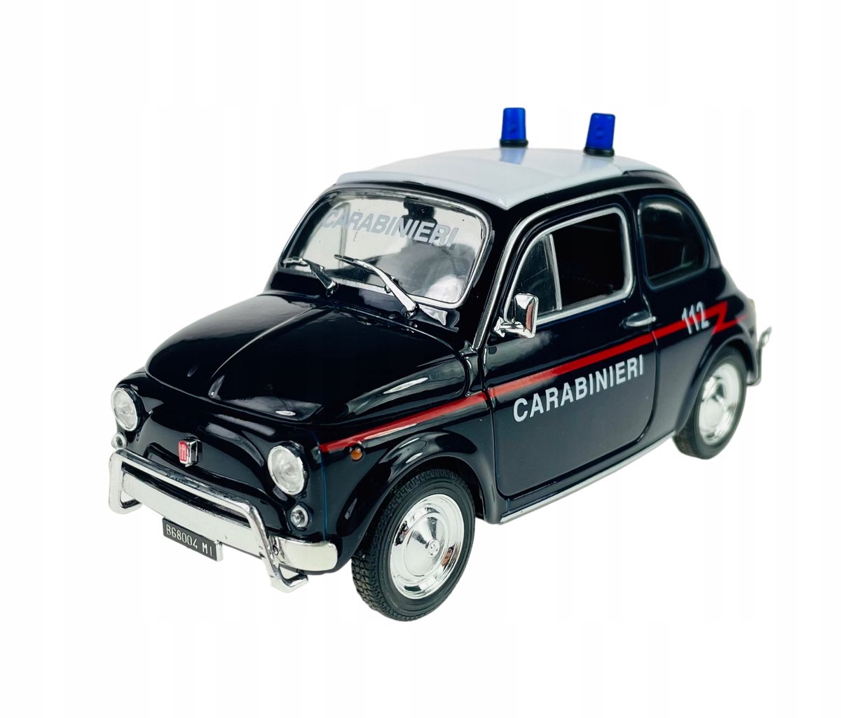 Welly Fiat Nuova 500 Carabineri Modelauto 1:24 Metaal