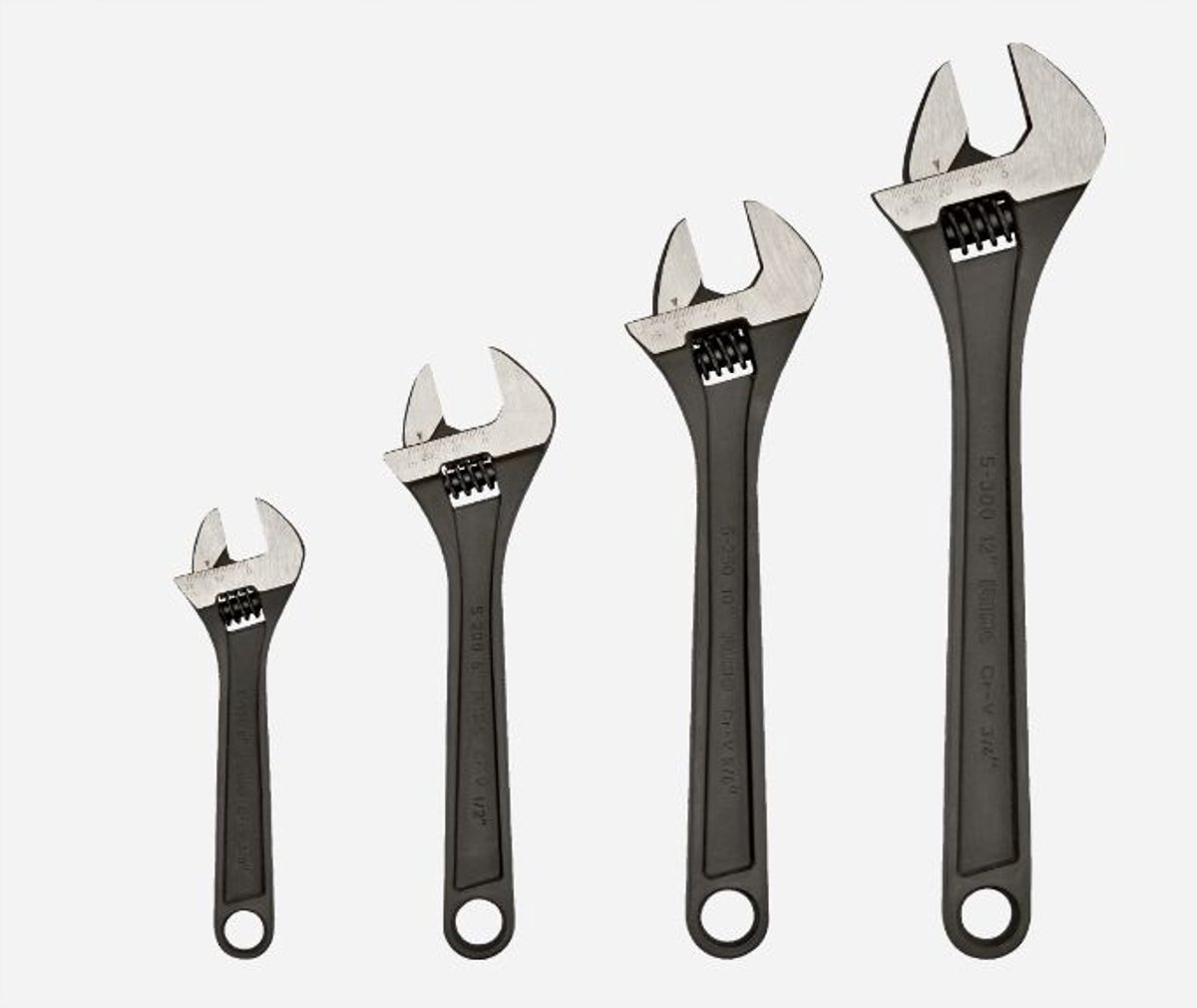 Irimo verstelbare moersleutelset 5-4-W (6, 8, 10, 12 inch)