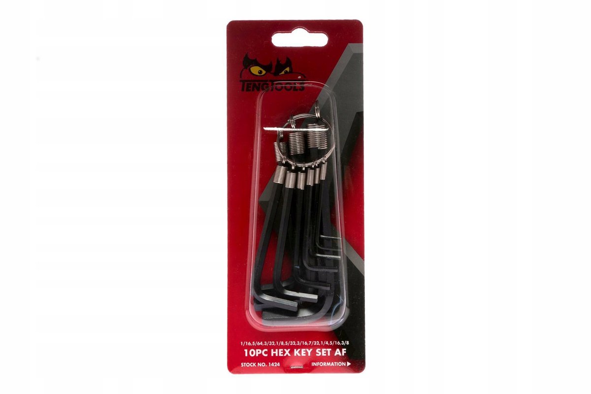 Teng Tools Inbussleutelset Inch - 10 Onderdelen