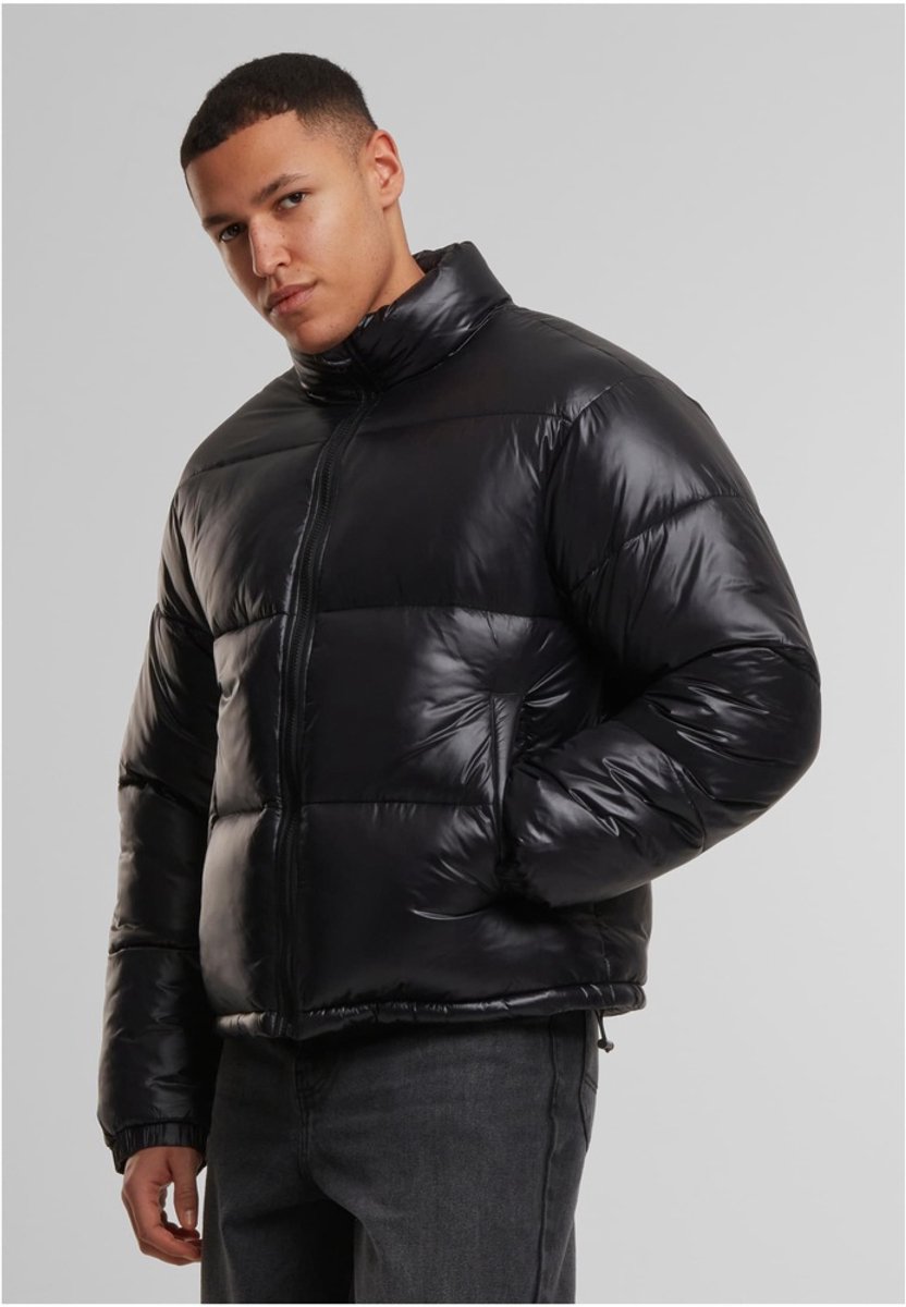 Urban Classics Shiny Gewatteerd jack S Zwart