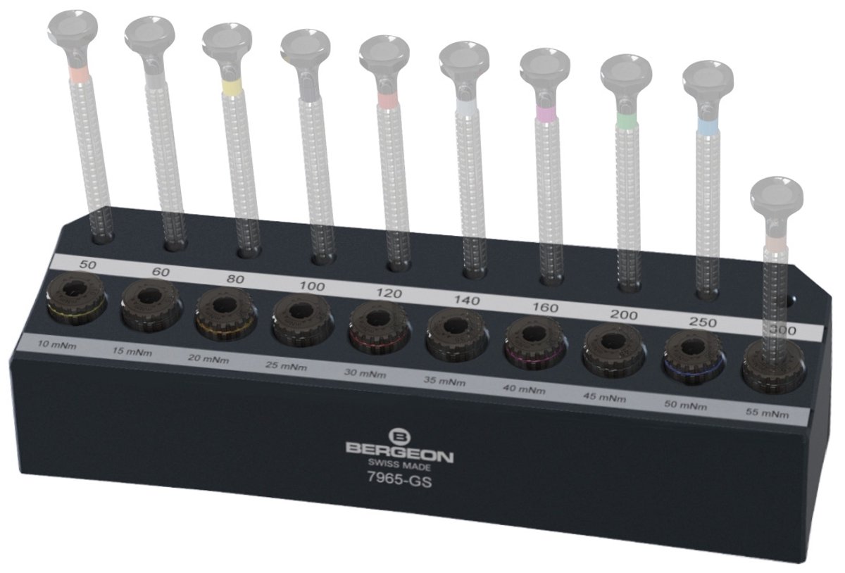 Sta leeg voor 10 schroevendraaiers en 10 dynamometrische trommels