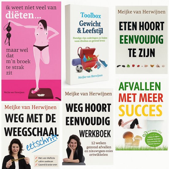 Afvallen En Diëten - Set Van Zes Boeken Van Meijke Van Herwijnen