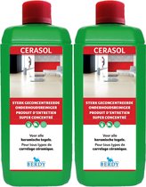 2x Cerasol - Sterke onderhoudsreiniger - KERAMISCHE TEGELS - Berdy - 1 L