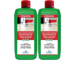 2x Cerasol - Sterke onderhoudsreiniger - KERAMISCHE TEGELS - Berdy - 1 L