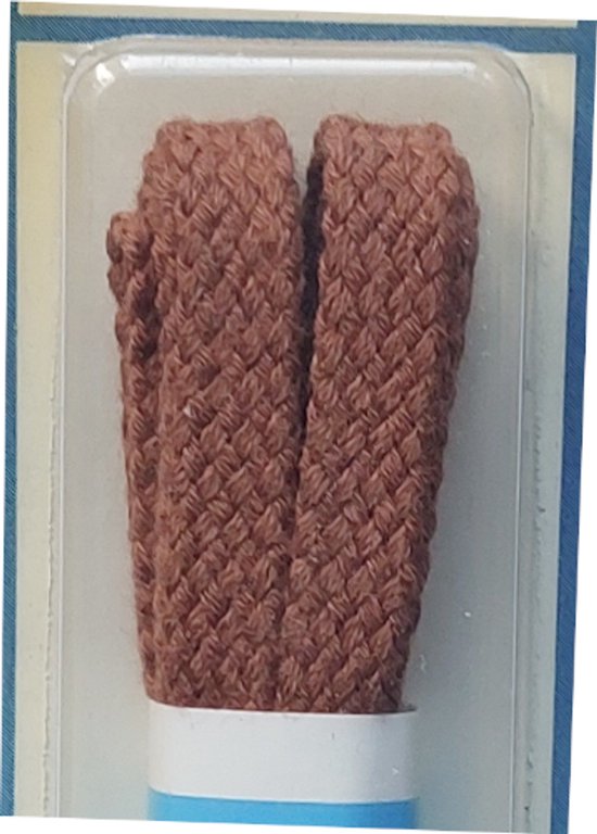 Lacet Cordial - Cognac - Plat - Longueur 90 cm - Largeur 7 mm - Lacet