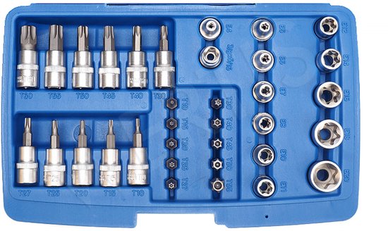 1 unidad de puntas de destornillador Torx de aleación de 3/8 T10 T15