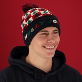 Morethansocks - Bonnet de Père Noël lumineux - Unisexe - Taille unique - Rouge Holy Joly - Bonnets de Noël - Bonnet de Père Noël lumineux