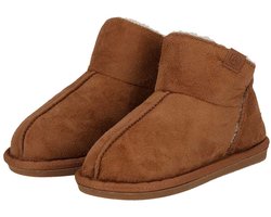 Morethansocks - Pantoffels kinderen - Suède - Maat 25 t/m 36 - Home boot - warme sloffen - kinder sloffen - sloffen jongens - sloffen meisjes
