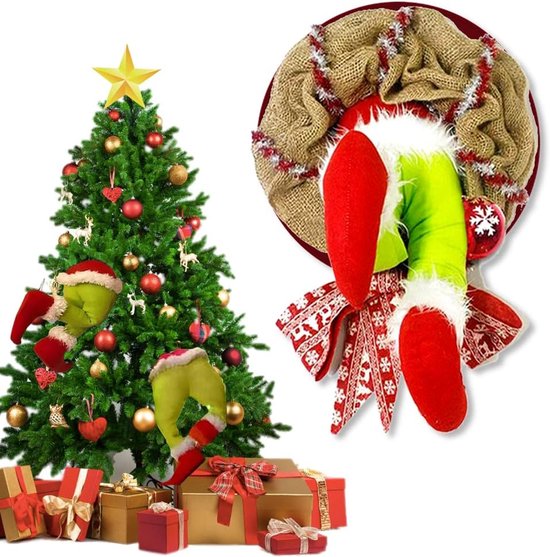 Lot De 8 Décorations De Noël Grinch – Ornements Acrylique Plat Avec Corde – Pour Sapin, Lustre, Couronne – Multicolore, Mignon Et Festif – Réutilisable