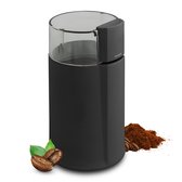 Moulin à café électrique Golermo 160 W – 400 ml – Lames en acier inoxydable – Silencieux et sans BPA – Moulin à café et à épices – Zwart