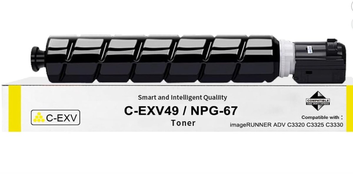 INKFIND EXV49 Geel tonercartridge compatibel met Canon C-EXV49 EXV49 Geel geschikt voor Canon imageRUNNER ADVANCE C3020/C3320/C3320F/C3320L/C3325/C3330/C3520/C3520i/C3525/C3525i/C3530/C3530i - 1-pack Geel