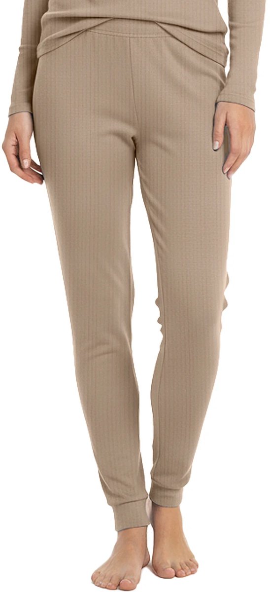 Heat Booster - Thermobroek dames - met fleece gevoerd - Taupe Beige - L