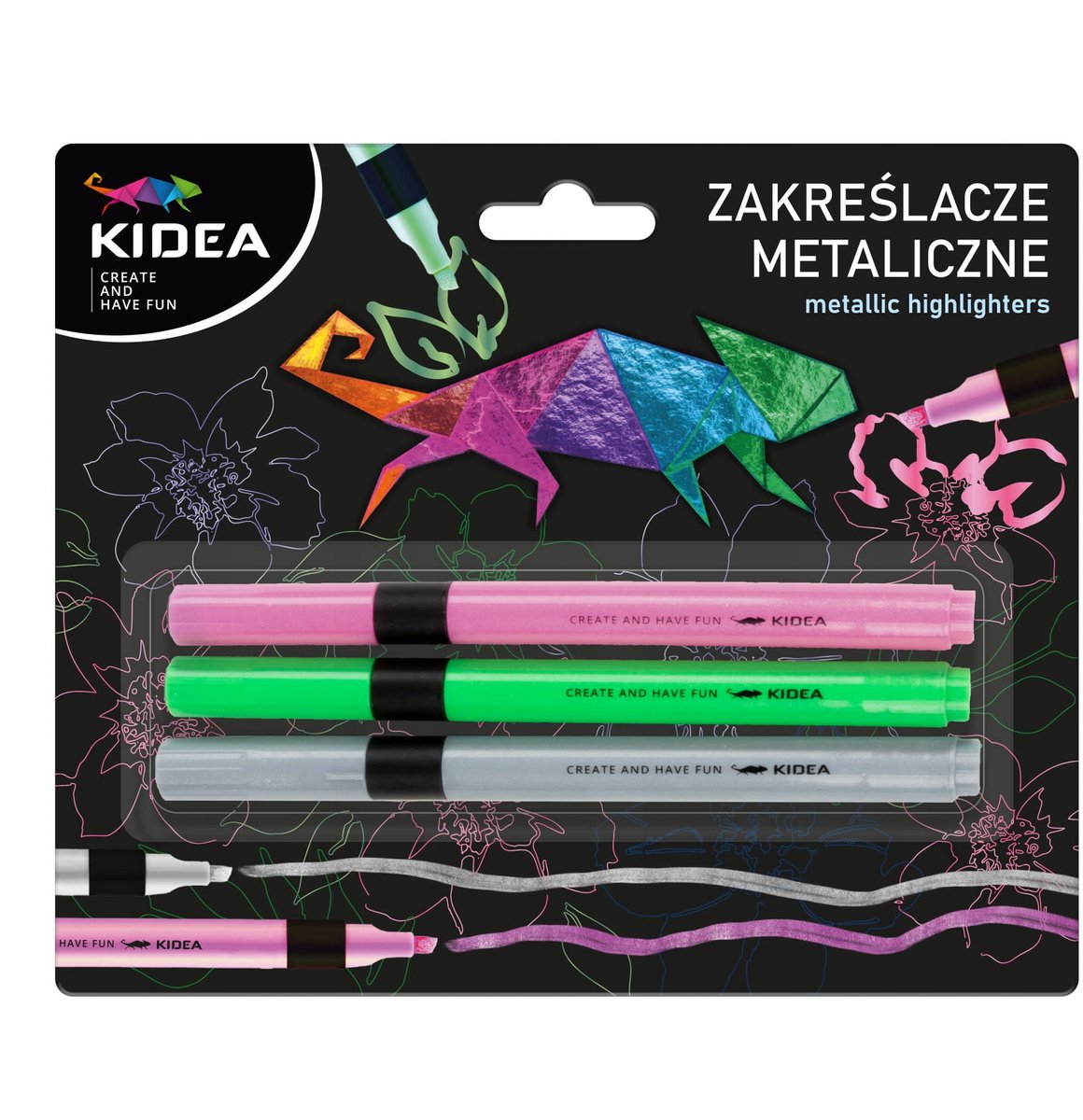 Kidea Metallic Markers - 3 st