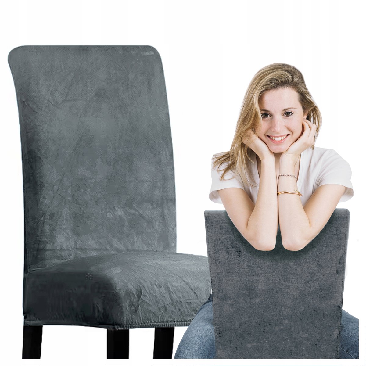 Premium Velours Stoelhoes Universeel - Zacht & Duurzaam