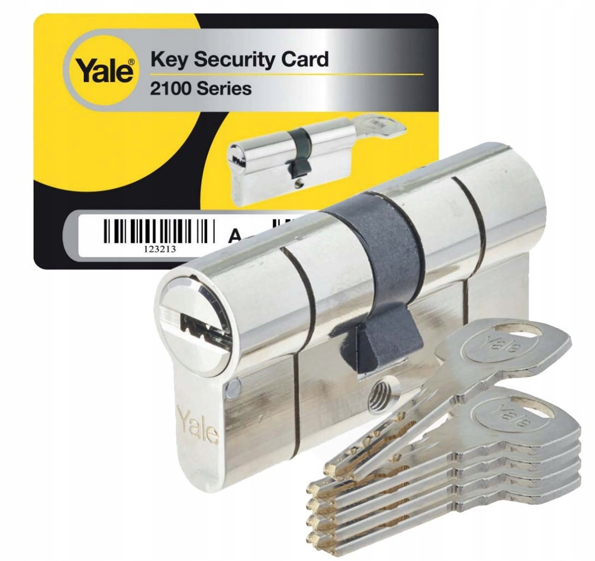 Yale 2100 Cilinder 40/45 Nikkel - Beschermingsklasse 6D