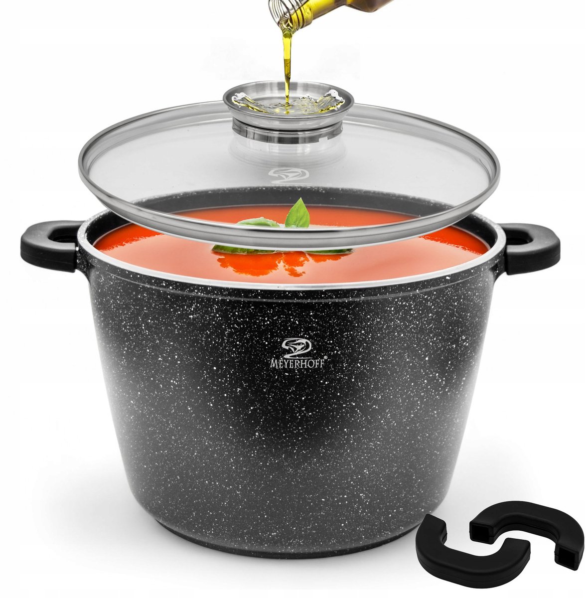 Marmite met deksel en aromatisator, 28 cm, 10L, hoogwaardig aluminium