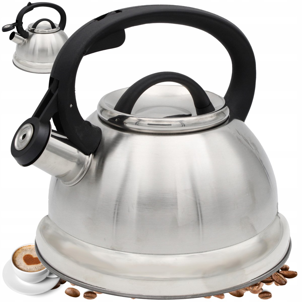 RVS Waterkoker met Fluitje - 2.5L - Geschikt voor Inductie