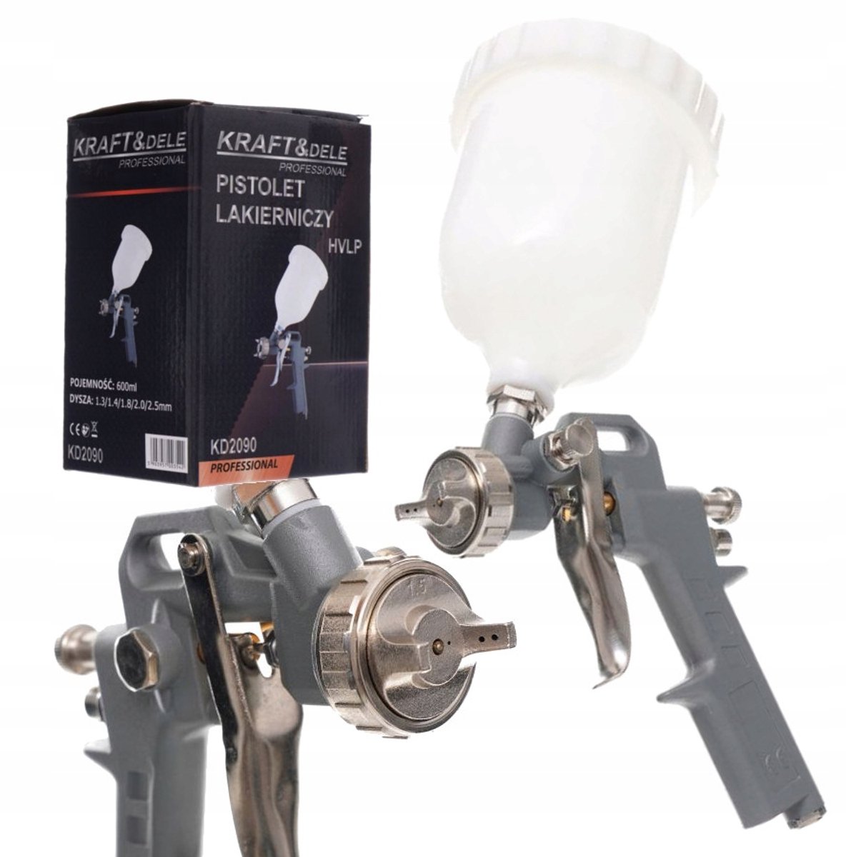 Kraft&Dele HVLP Verfspuitpistool 600ml KD2090