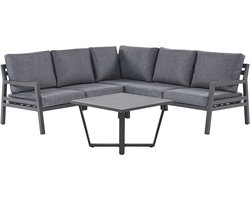 VIZZINI - Loungeset voor 5 - Donkergrijs - Aluminium