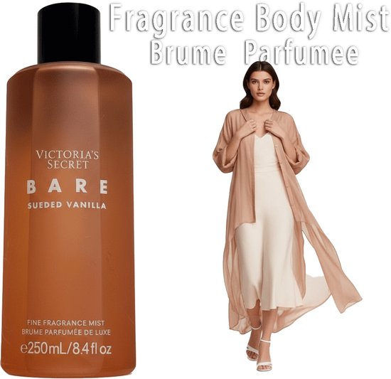 Victoria's Secret Bare Sueded Vanilla Body Mist 250 ml | Incl. VS Geschenktasje