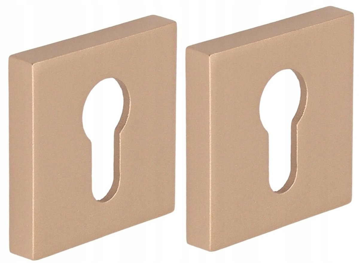 Gamet Square Rosette PLT26J Goudroze Satijn - Insteek