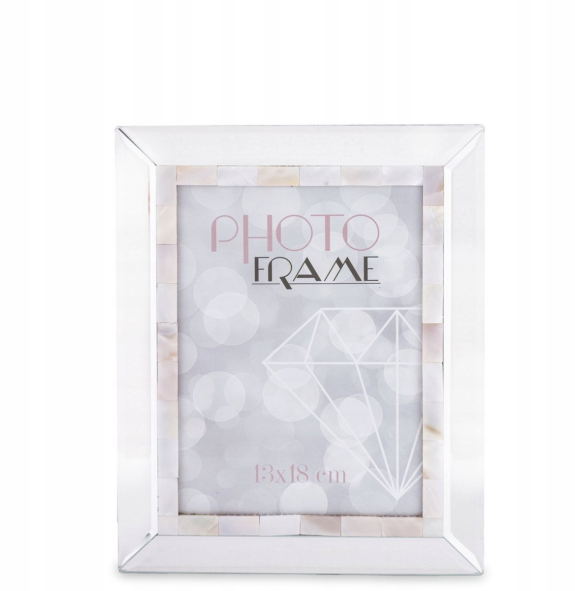Elegante zilveren fotolijst 13x18 cm - Glamour Stijl