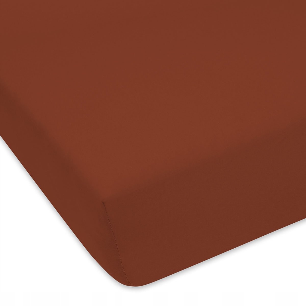 Jersey Hoeslaken 200x200 cm met Elastiek - Donkerbruin