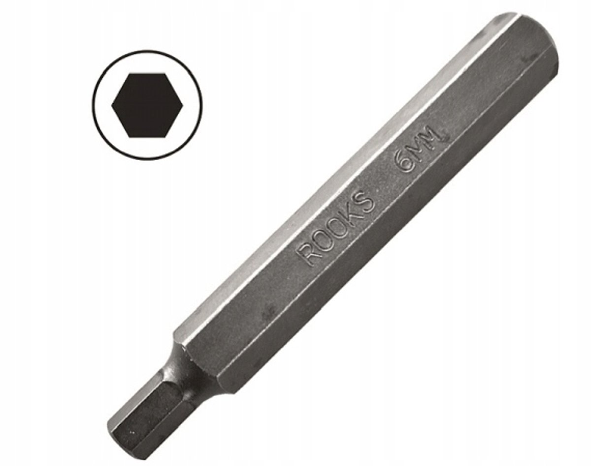 ROOKS Bit 10mm 3/8" Hex 75mm S2 Staal - Set van 5