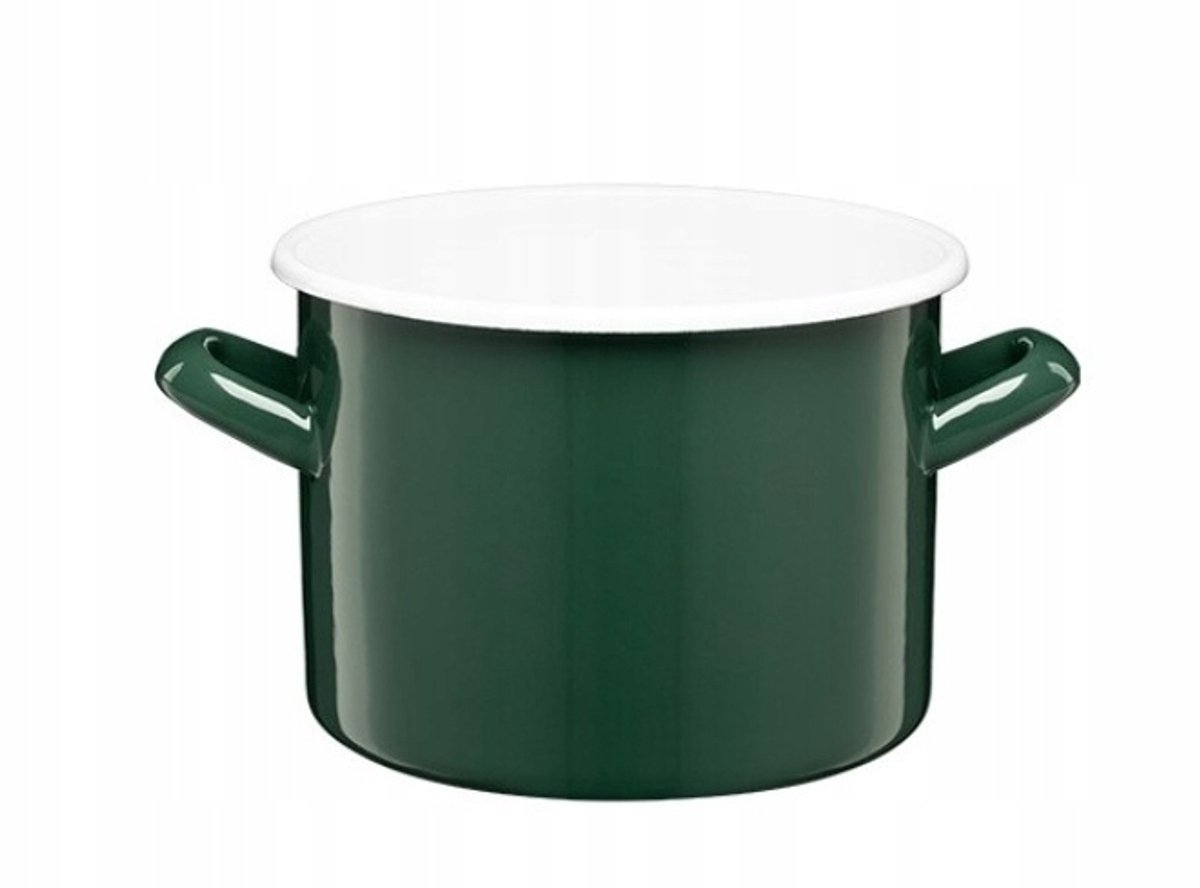 Emalieren Pan Gordon 16cm 2.4L Flesgroen - Stijlvol en Duurzaam