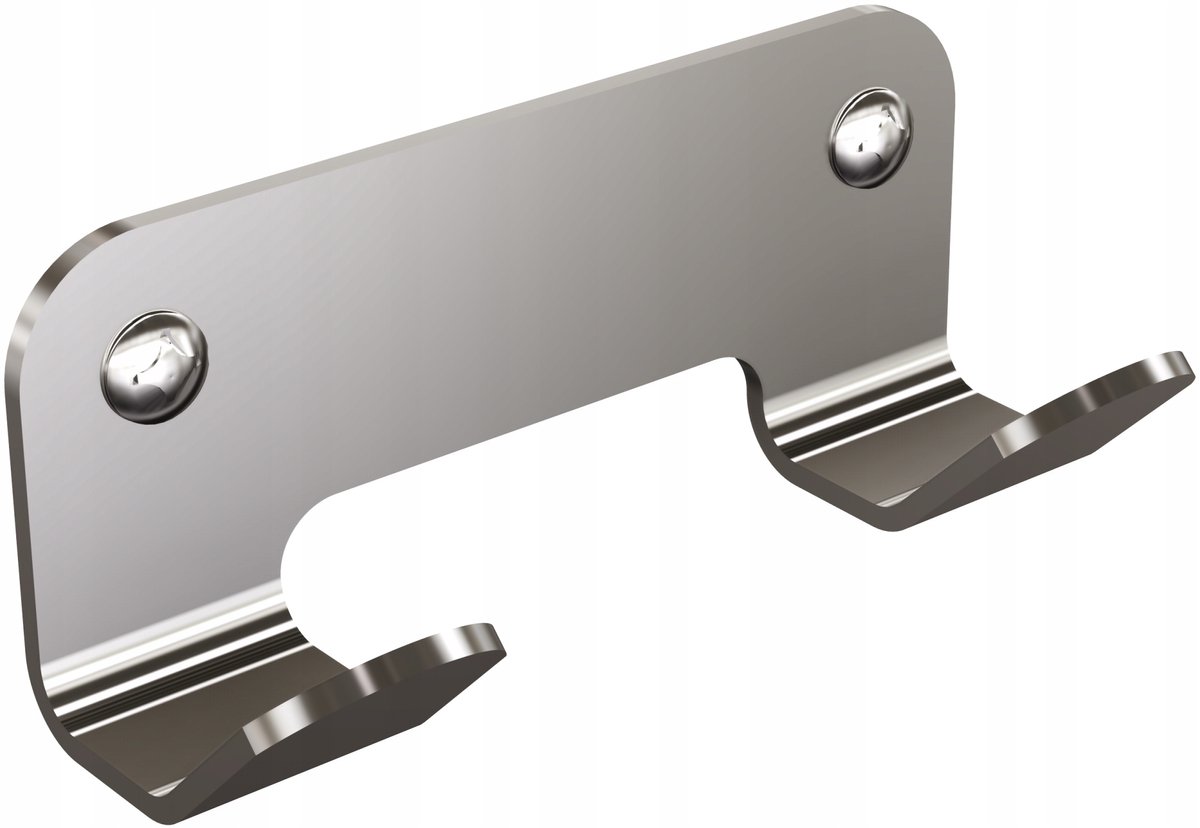 Andex TECHNIC Dubbele Haak RVS Gepolijst - Wandmontage