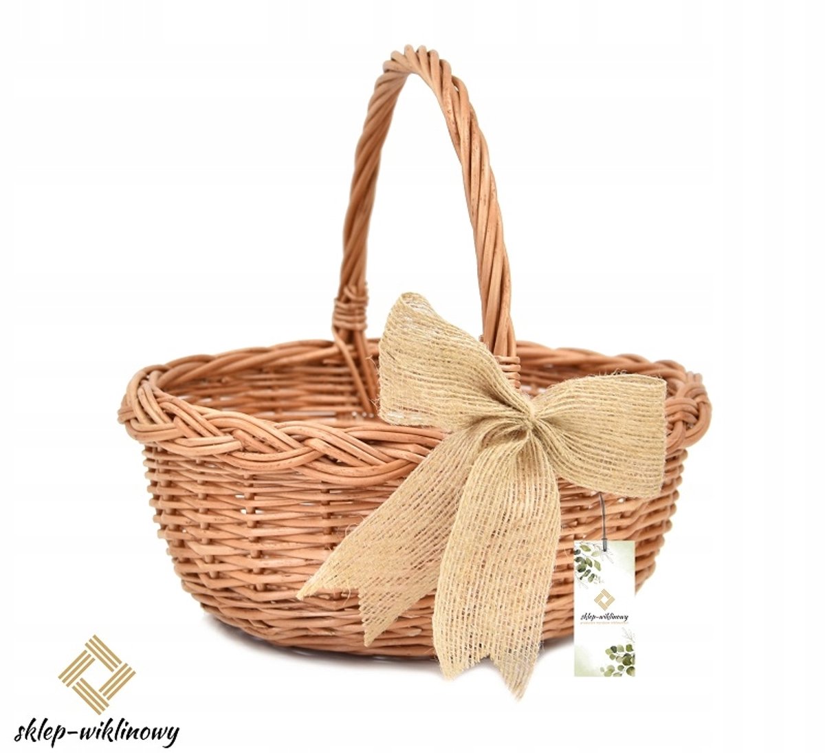 Mandje van Vlechtwerk 20cm - Perfect voor Pasen en Cadeaus