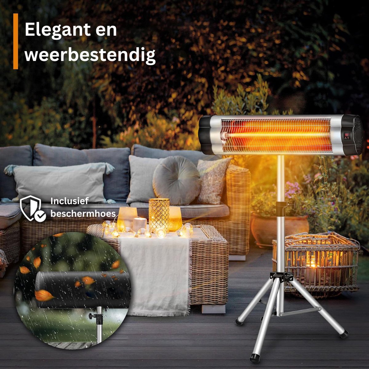 DailySupplies® Elektrische Kachel - Heater - Terrasverwarmers – foto 6