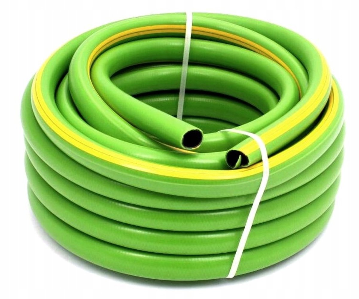 Tuinslang 1/2" 20m 3-laags anti-knik groen-geel
