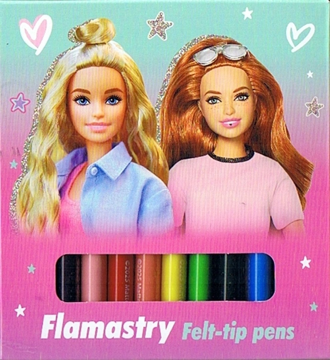 St. Majewski Barbie Flamastry - 12 Levendige Kleuren