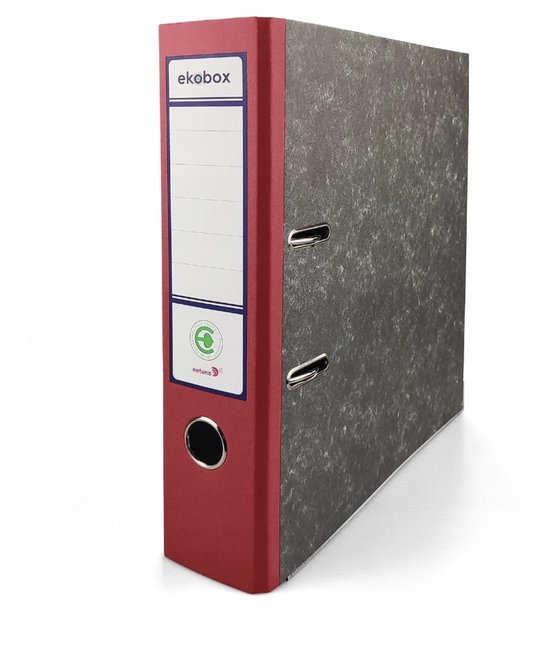 Archiefmap A4 Ekobox 75mm, Rood, Met Hendelmechanisme | bol