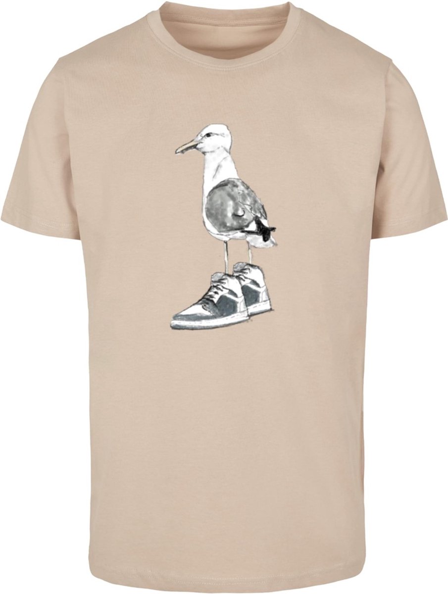 Mister Tee Seagull Sneakers Heren Tshirt M Beige