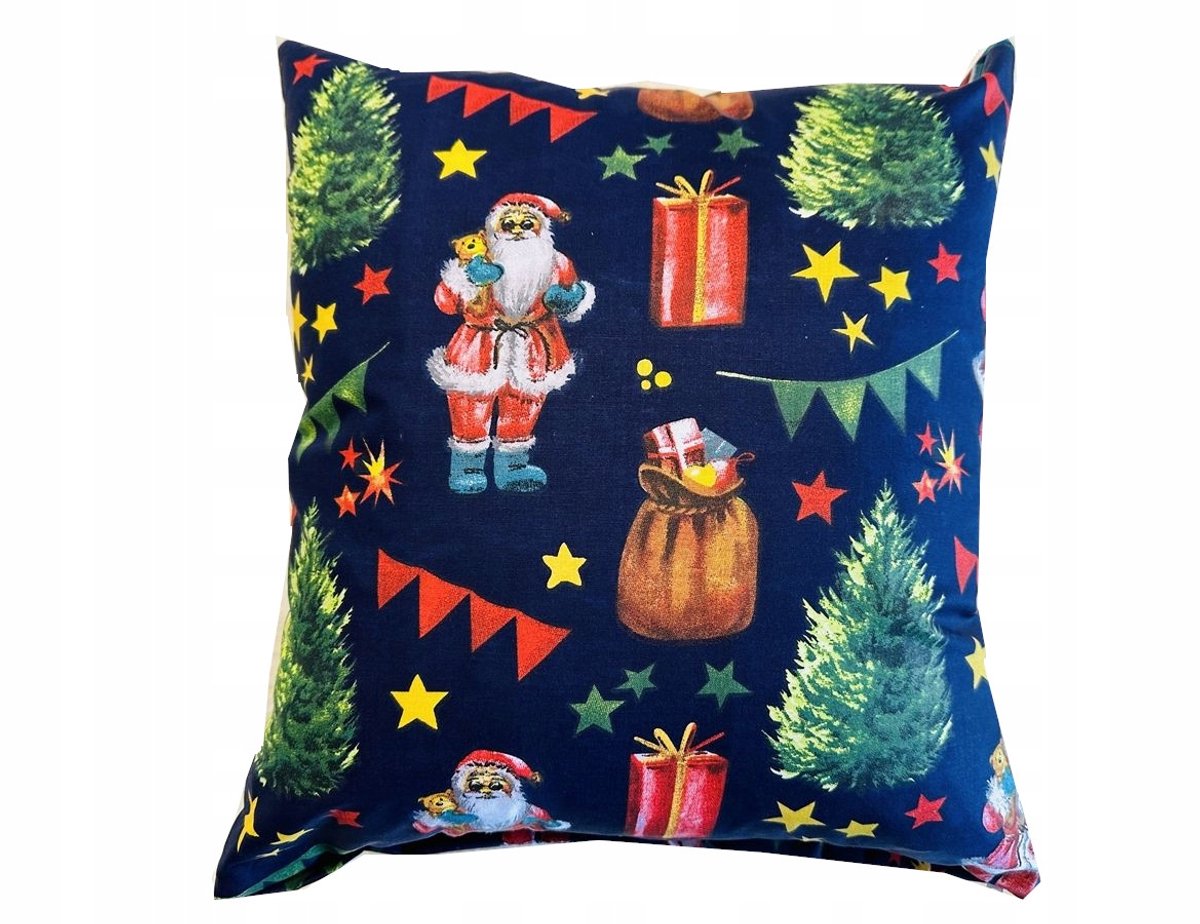Kerstkussenhoes Katoen 40x40cm - Gezellig Woondecoratie