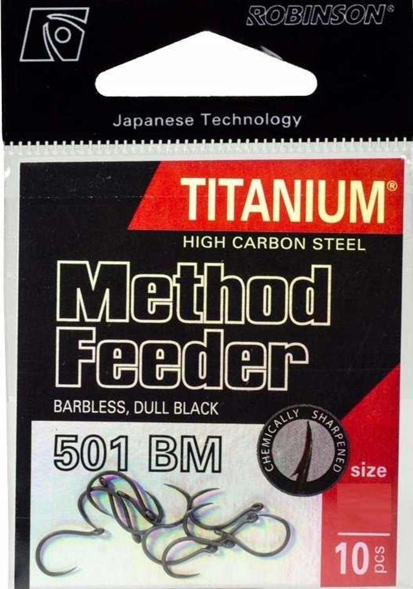 Robinson Titanium Method Feederhaak 501 Maat 6 - 10 stuks